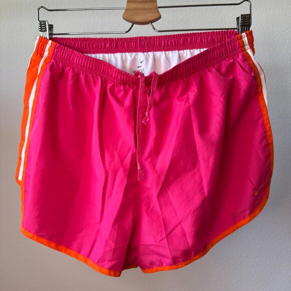 Nike Tempo Retro Shorts S • Pink Orange White • Dri-FIT • Tennis Run Pickleball - Picture 1 of 12